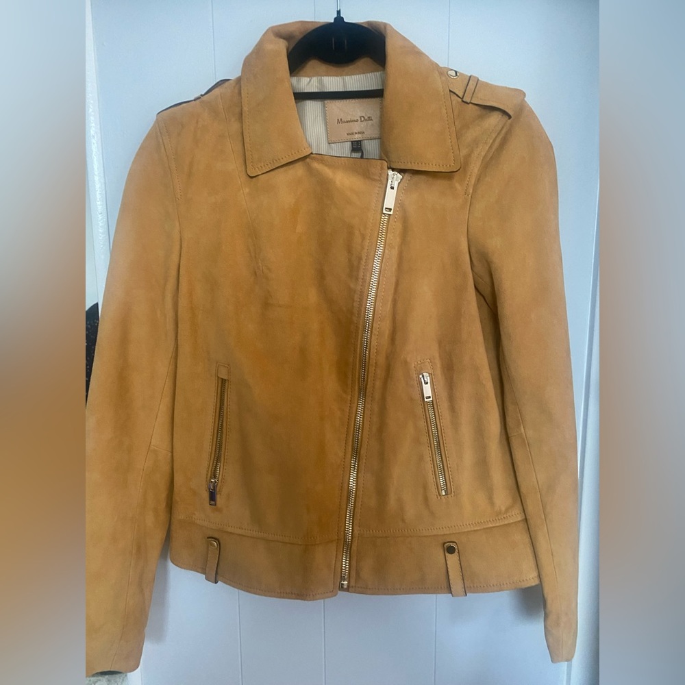 Massimo Dutti Suede Biker Jacket